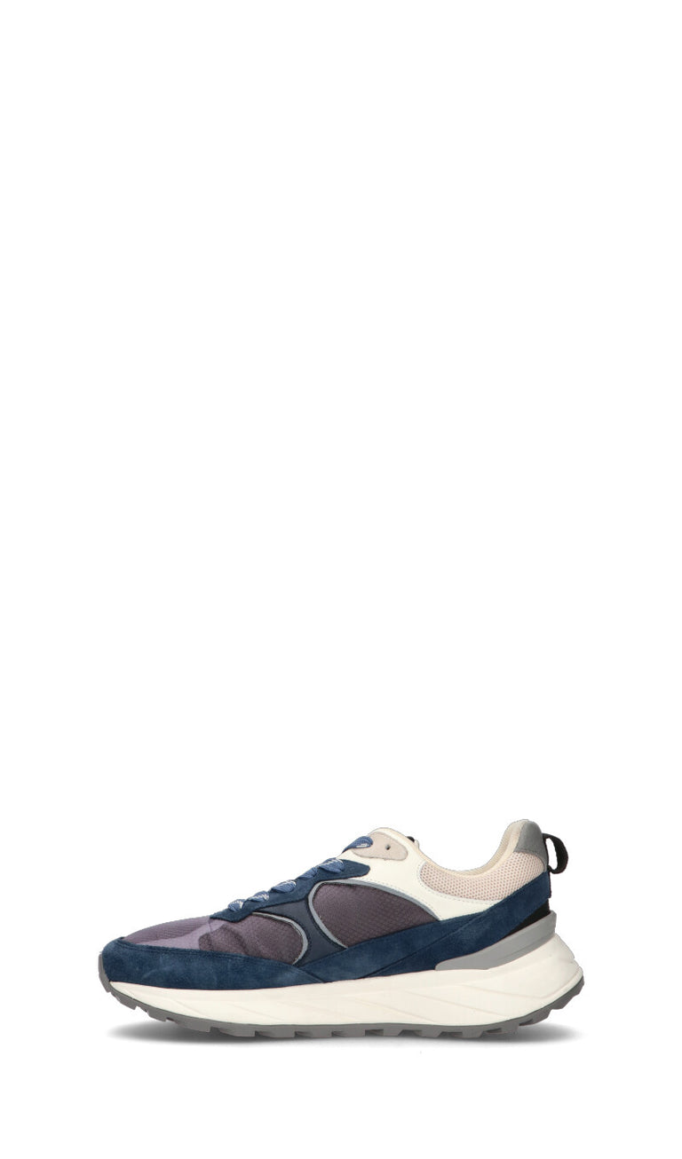 WOOLRICH Sneaker uomo blu in suede