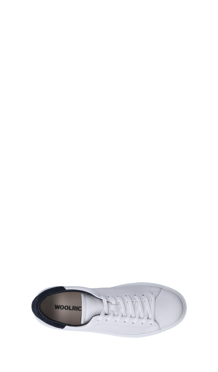 WOOLRICH Sneaker uomo bianca/blu in pelle