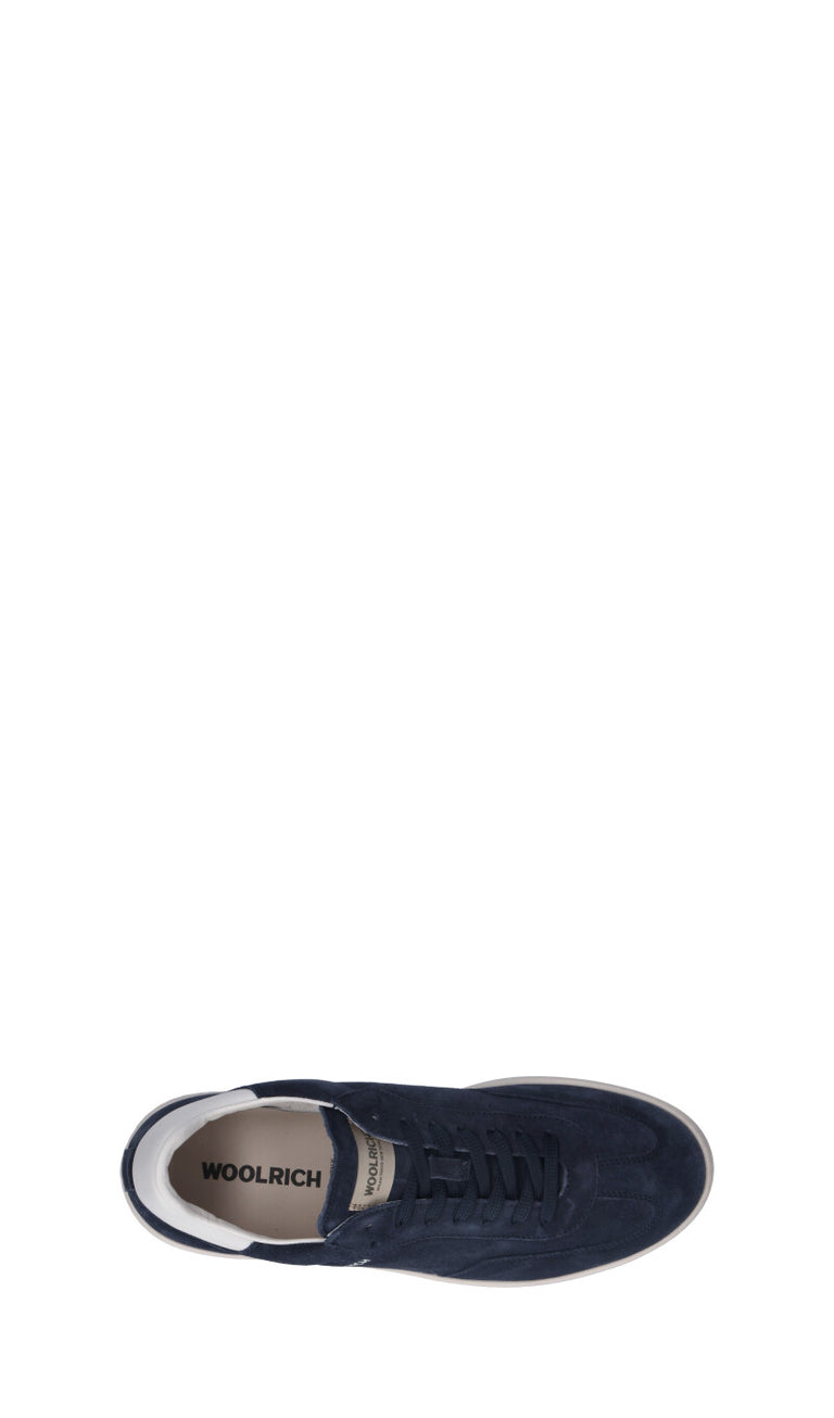 WOOLRICH  Sneaker uomo blu in suede