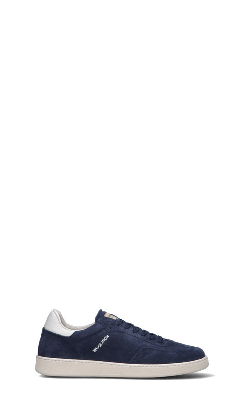 WOOLRICH  Sneaker uomo blu in suede