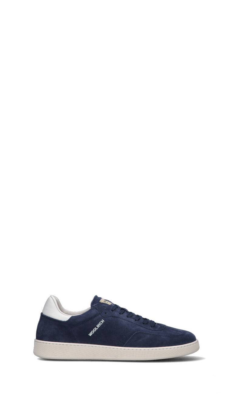 WOOLRICH  Sneaker uomo blu in suede