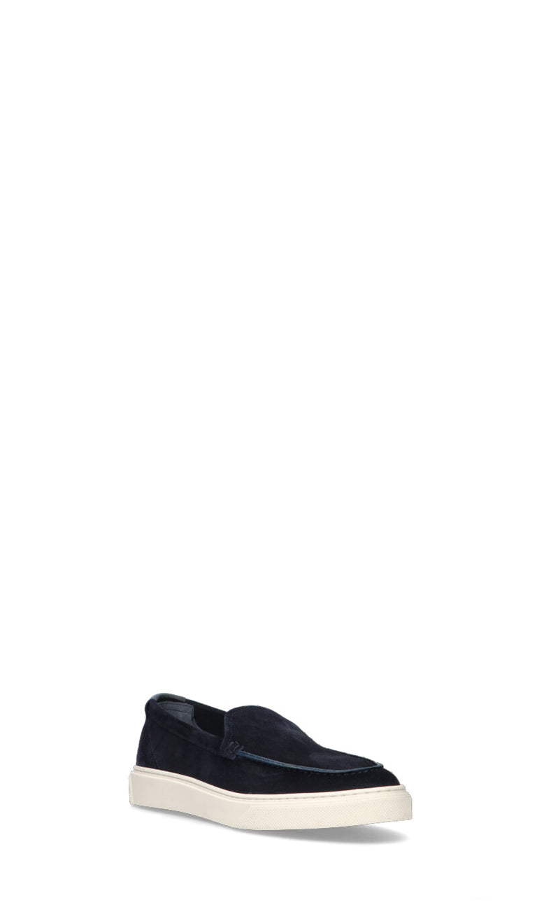WOOLRICH Slip on uomo blu in suede