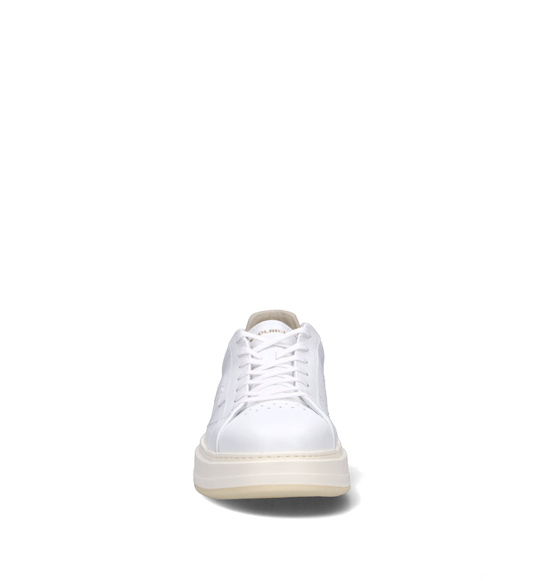 WOOLRICH Sneaker uomo bianca in pelle