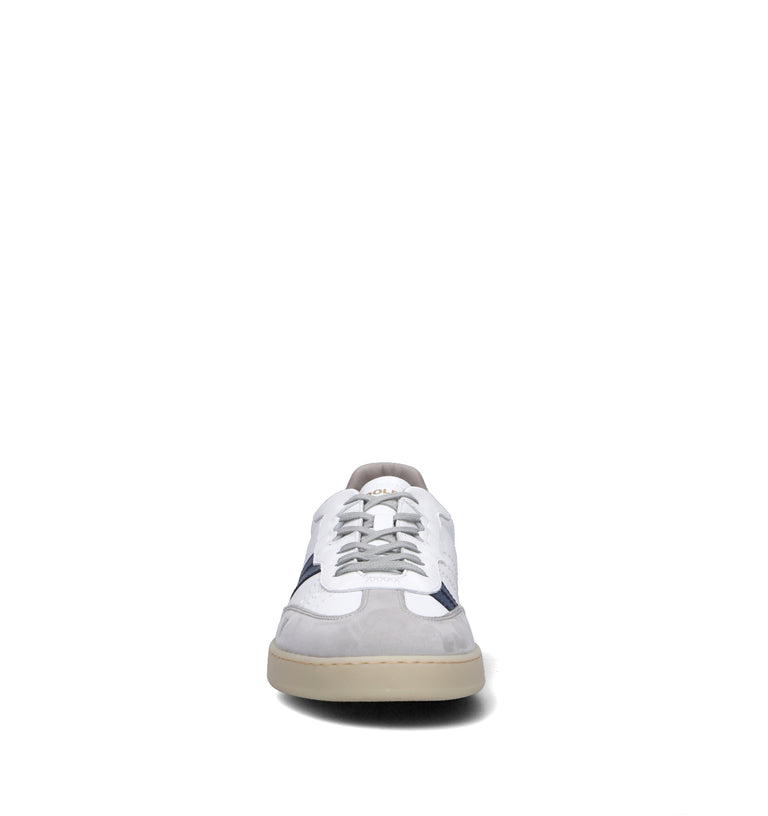 WOOLRICH Sneaker uomo bianca/grigia in pelle