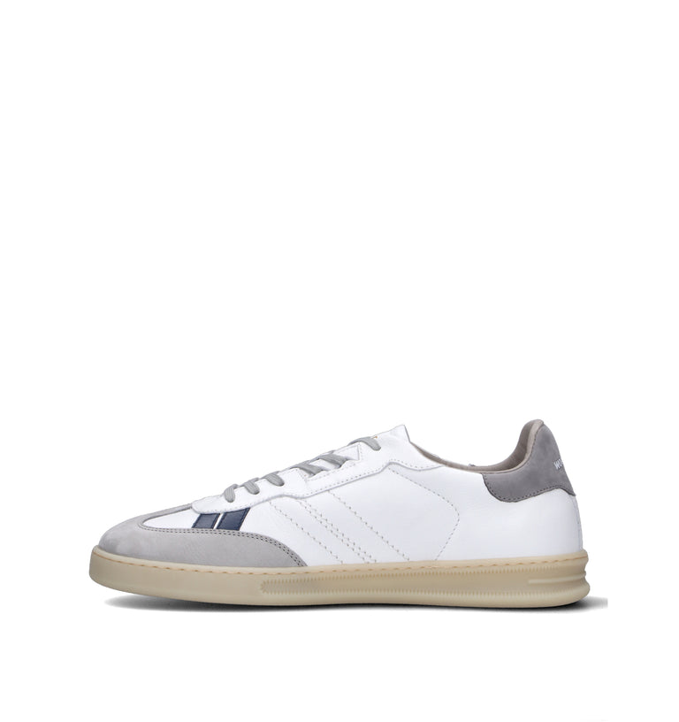 WOOLRICH Sneaker uomo bianca/grigia in pelle