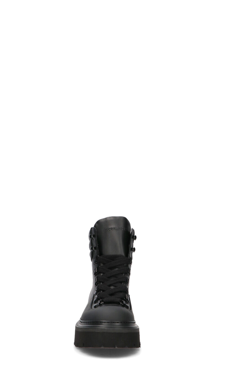 WOOLRICH polacco donna nero in pelle