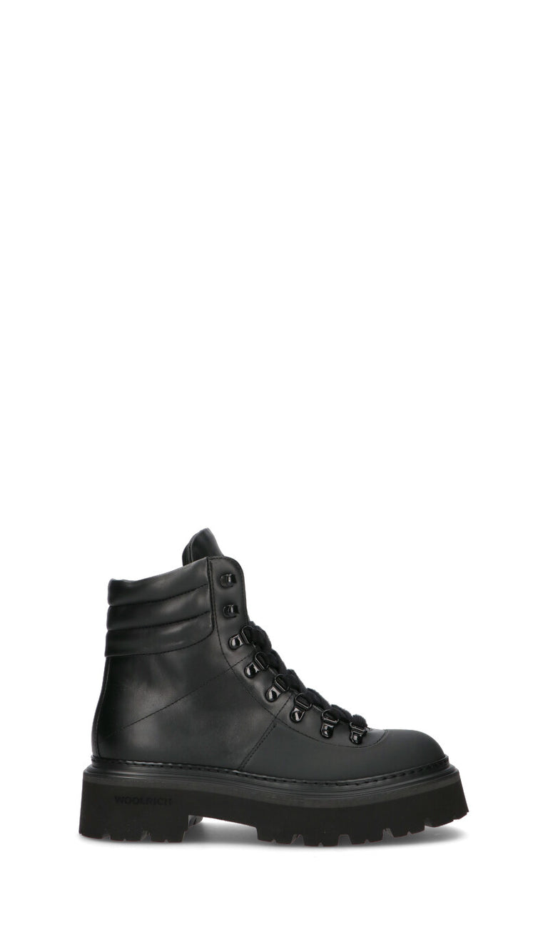 WOOLRICH polacco donna nero in pelle