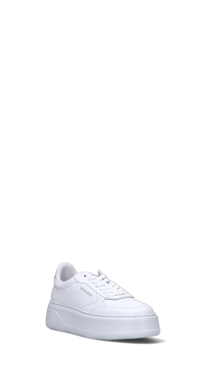 WOOLRICH Sneaker donna bianca in pelle