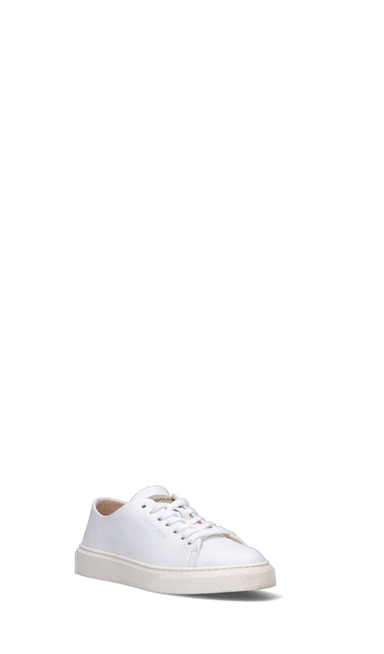 WOOLRICH Sneaker donna bianca in pelle