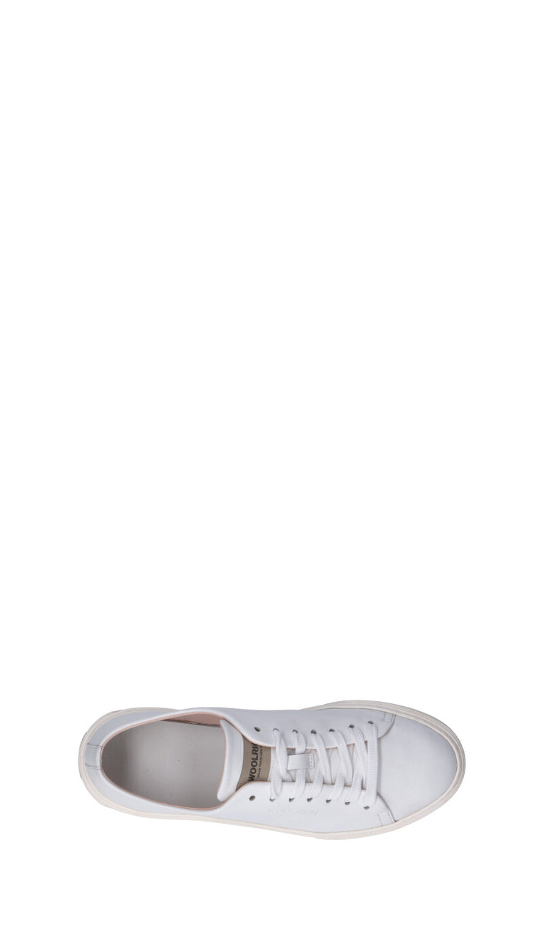 WOOLRICH Sneaker donna bianca in pelle