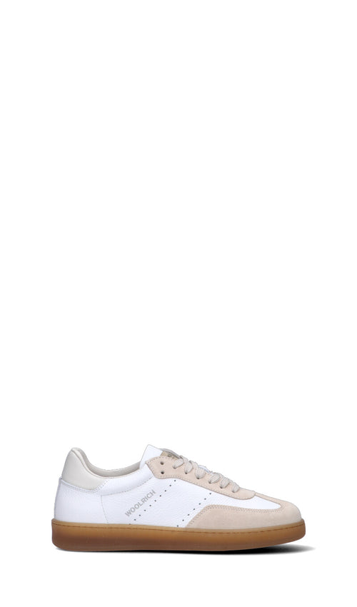 WOOLRICH Sneaker donna bianca/beige in pelle