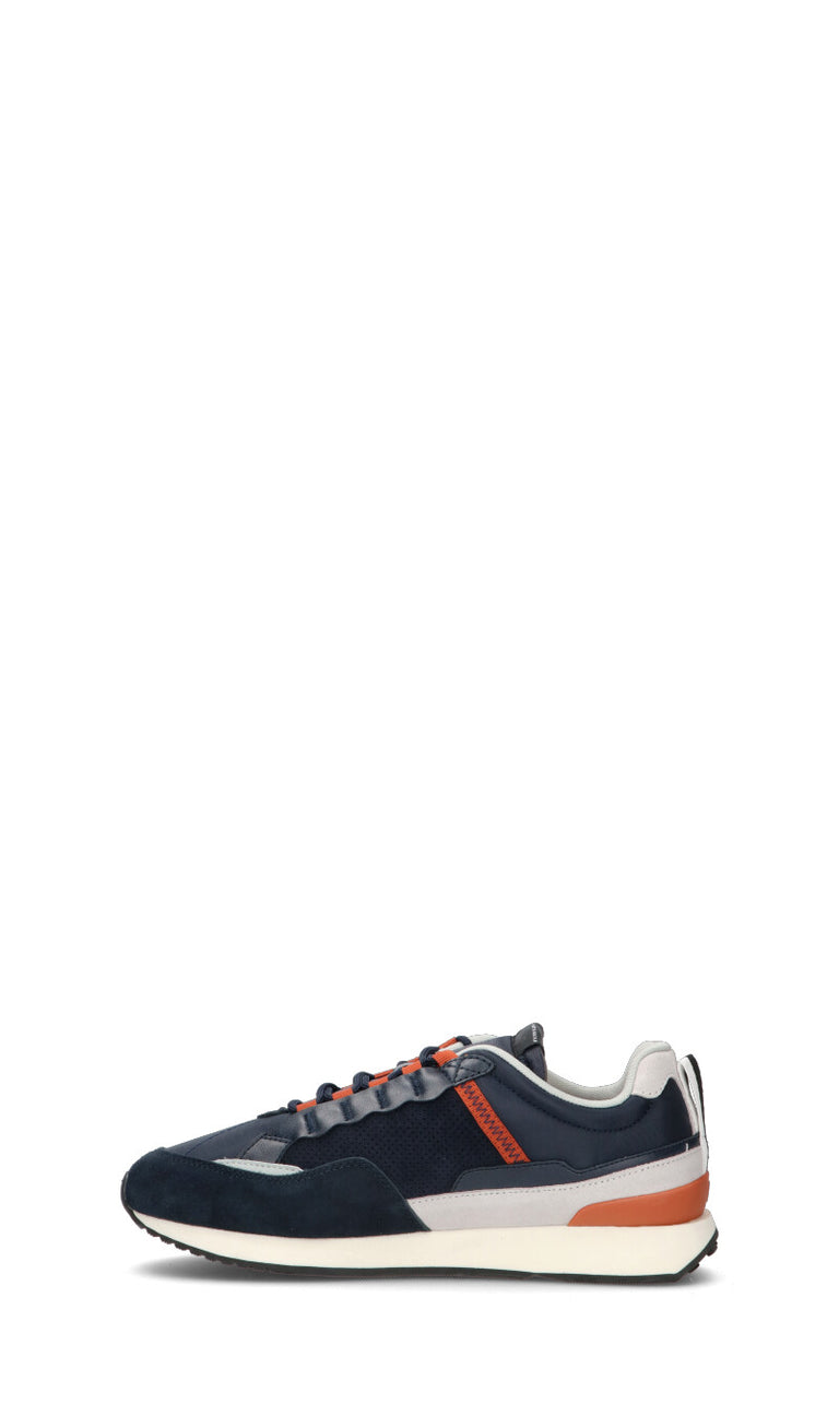 NORTH SAILS Sneaker uomo blu/arancio in pelle