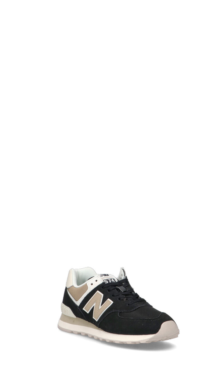 NEW BALANCE 574 Sneaker donna nera in suede