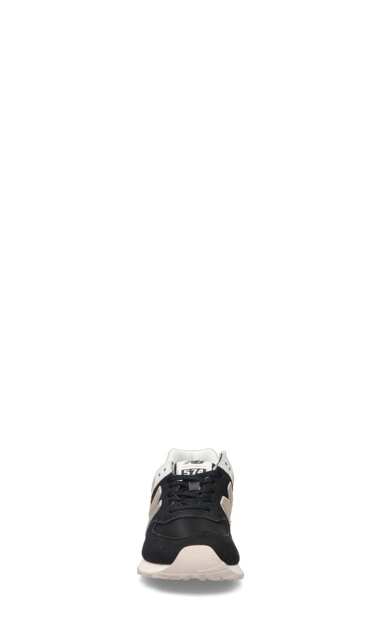 NEW BALANCE 574 Sneaker donna nera in suede