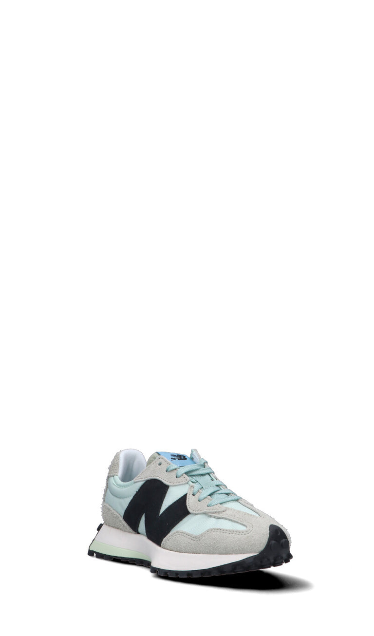 NEW BALANCE Sneaker donna azzurra/nera/grigia in suede