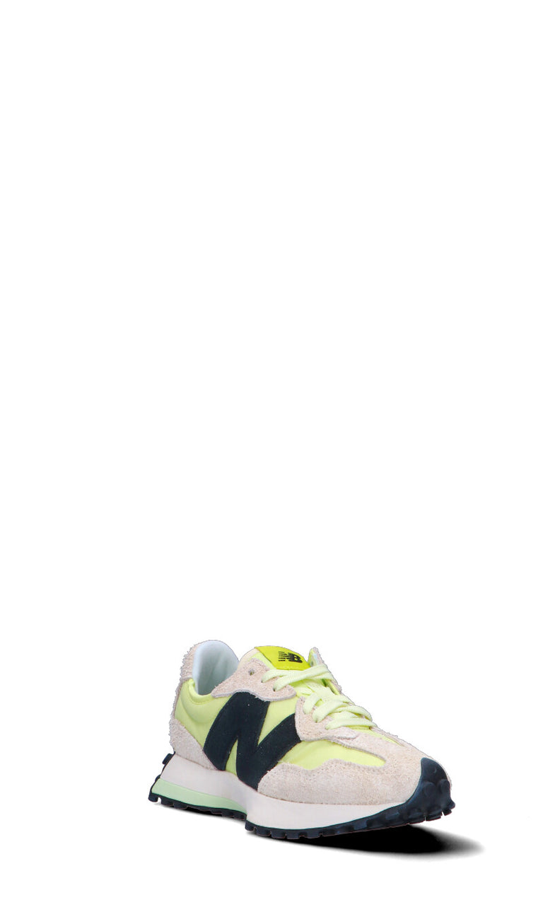 NEW BALANCE Sneaker donna gialla/beige/nera in suede