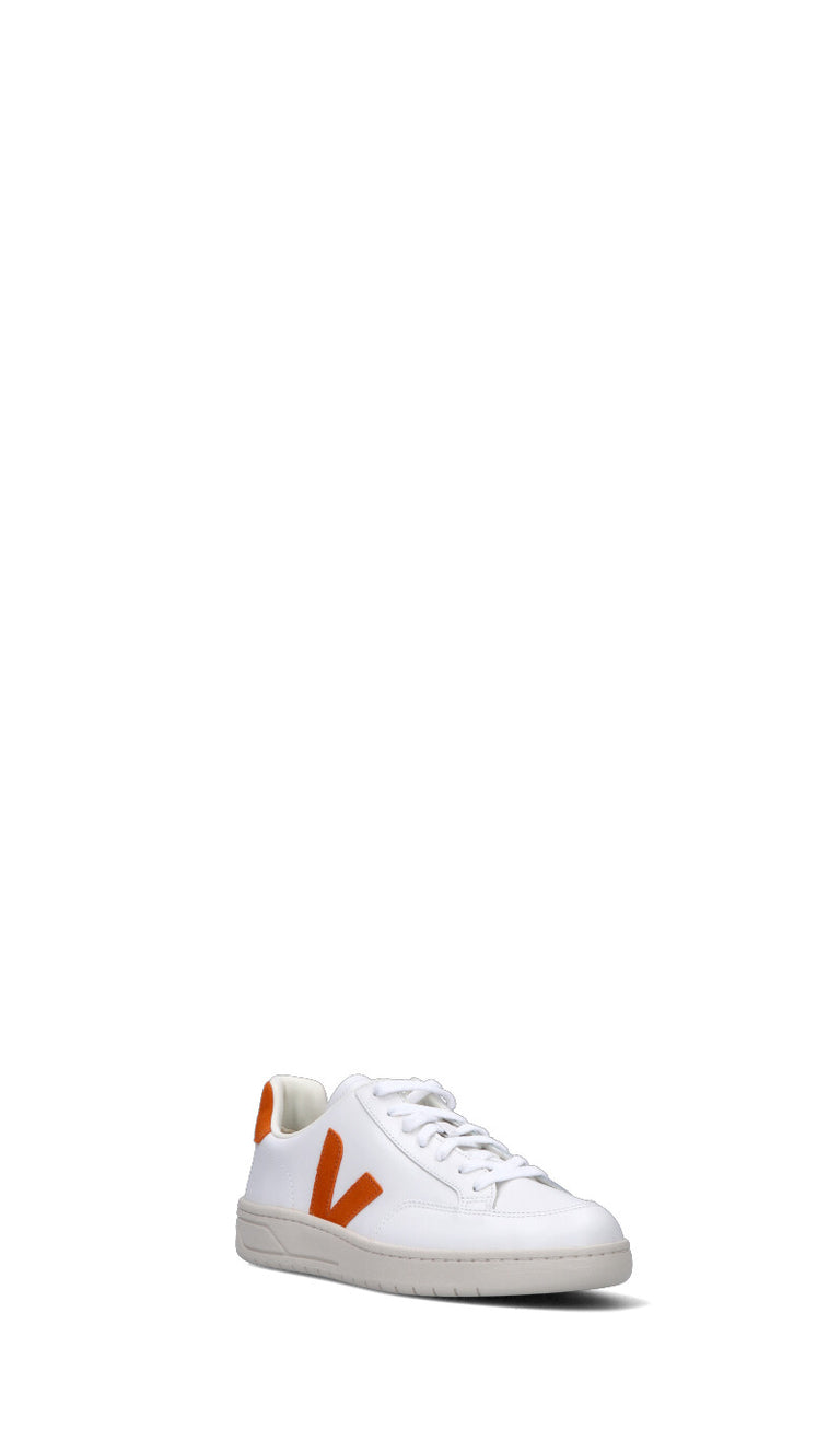 VEJA Sneaker uomo bianca/arancio in pelle