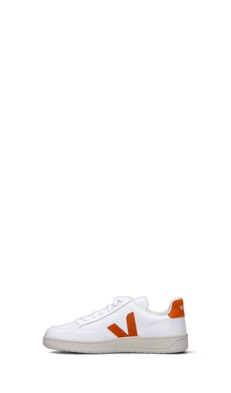 VEJA Sneaker uomo bianca/arancio in pelle