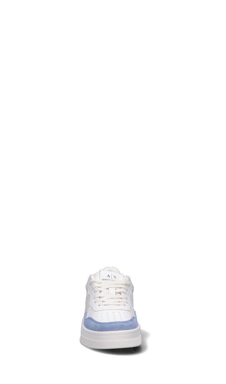 ARMANI EXCHANGE Sneaker donna bianca/azzurra in pelle