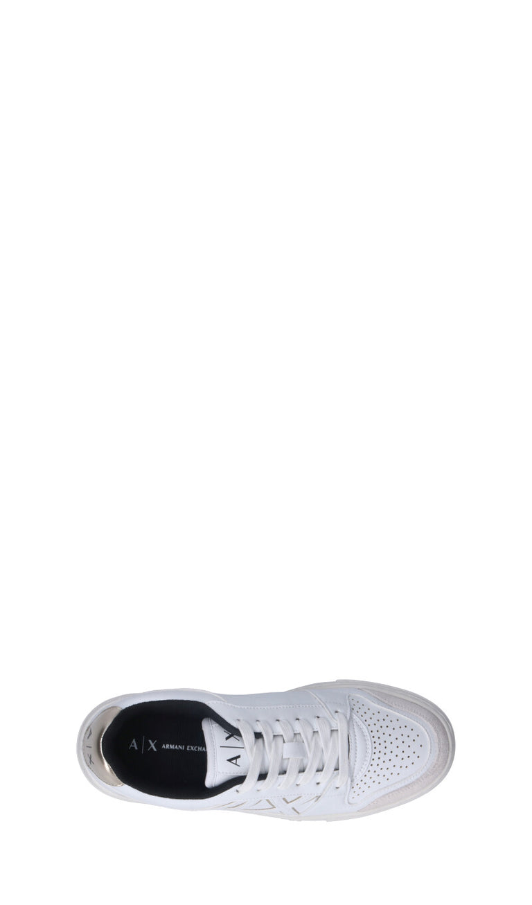 ARMANI EXCHANGE Sneaker donna bianca/oro in pelle
