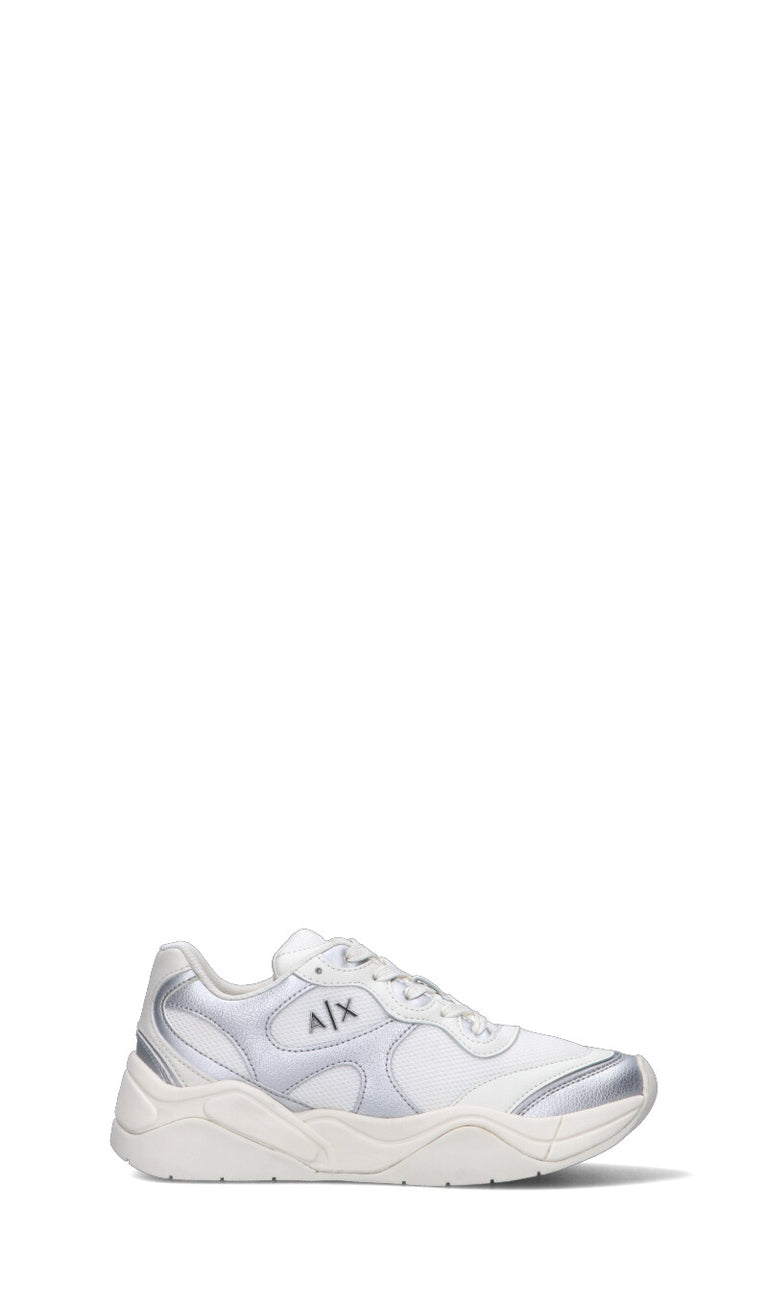 ARMANI EXCHANGE Sneaker donna bianca/argento