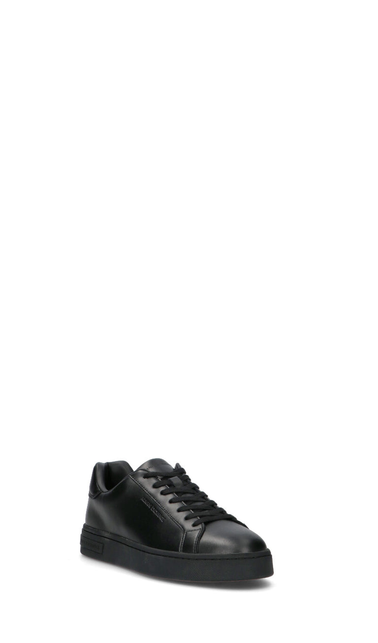 ARMANI EXCHANGE Sneaker uomo nera in pelle