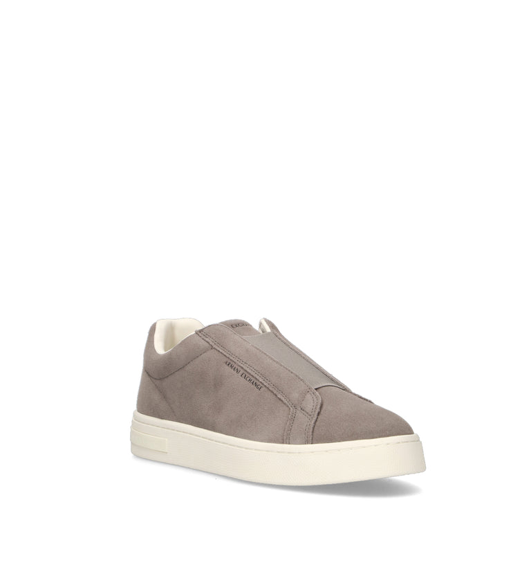 ARMANI EXCHANGE Sneaker uomo taupe in suede