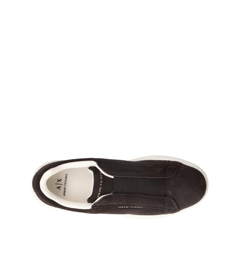 ARMANI EXCHANGE Sneaker uomo marrone in suede