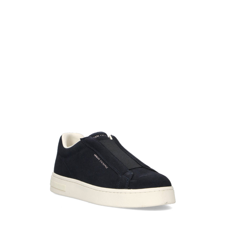 ARMANI EXCHANGE Sneaker uomo blu in suede