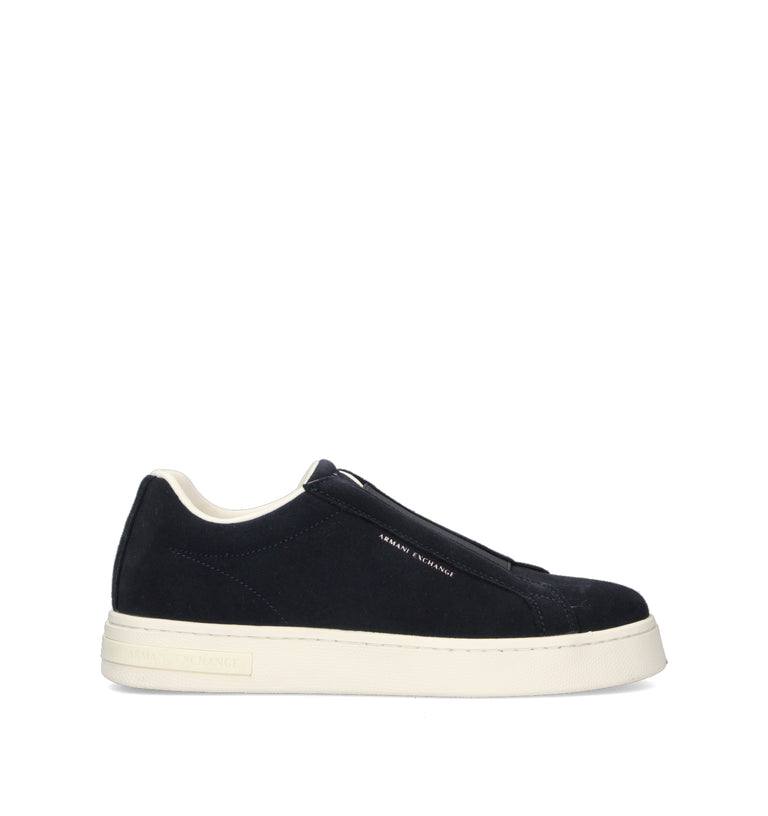 ARMANI EXCHANGE Sneaker uomo blu in suede