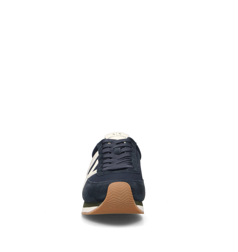 ARMANI EXCHANGE Sneaker uomo blu in suede
