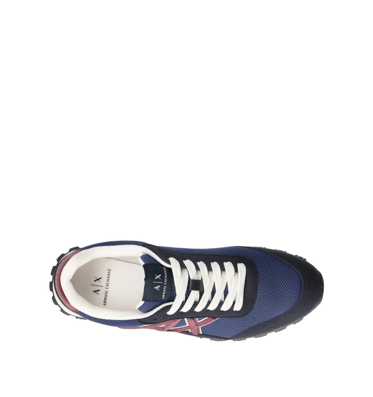 ARMANI EXCHANGE Sneaker uomo blu/bordeaux