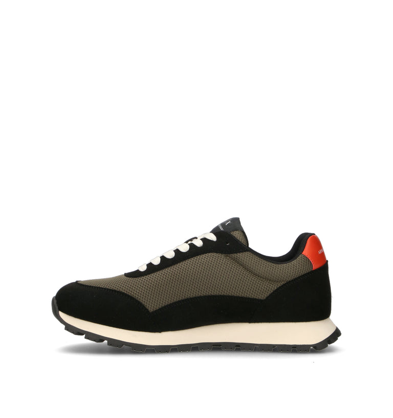 ARMANI EXCHANGE Sneaker uomo nera/arancio