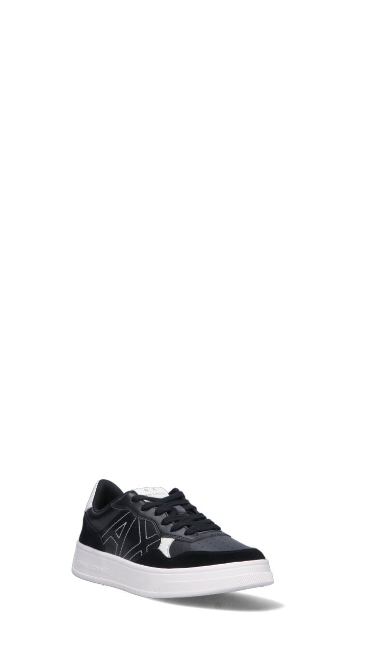 ARMANI EXCHANGE Sneaker uomo nera in pelle