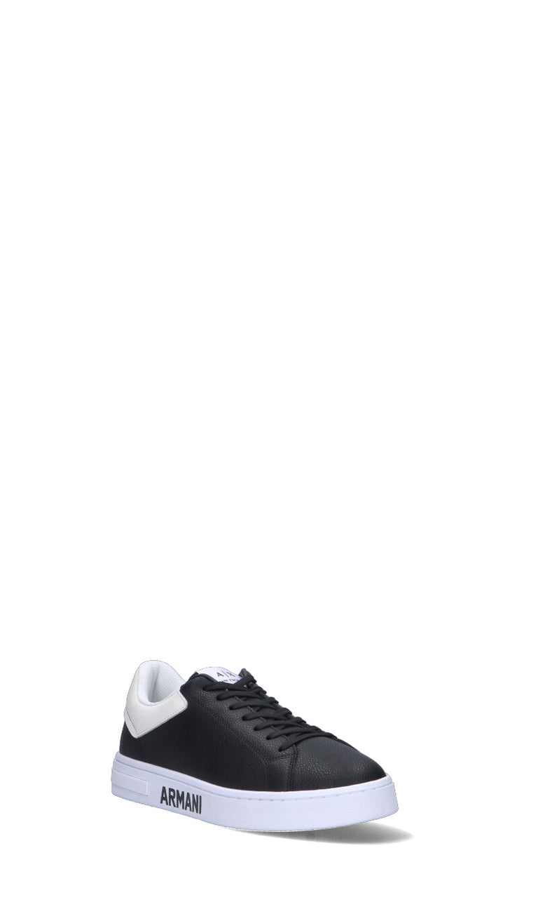 ARMANI EXCHANGE Sneaker uomo nera in pelle