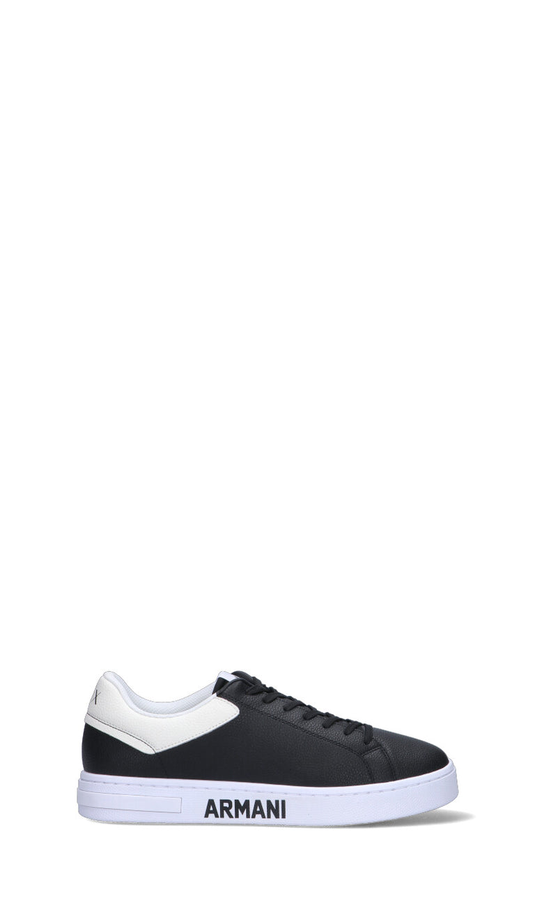 ARMANI EXCHANGE Sneaker uomo nera in pelle