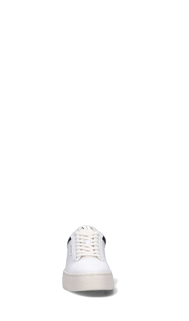 ARMANI EXCHANGE Sneaker uomo bianca/nera in pelle