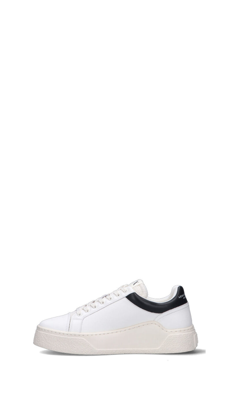 ARMANI EXCHANGE Sneaker uomo bianca/nera in pelle