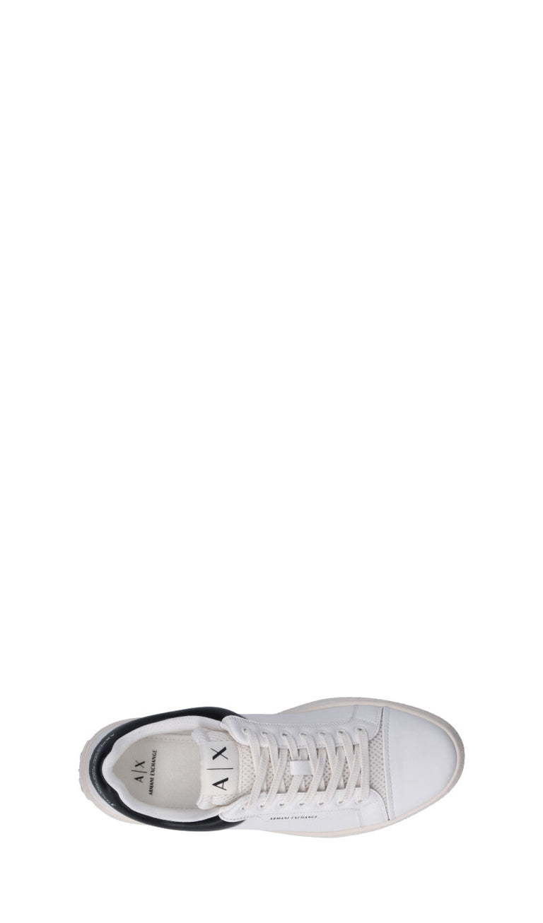 ARMANI EXCHANGE Sneaker uomo bianca/nera in pelle