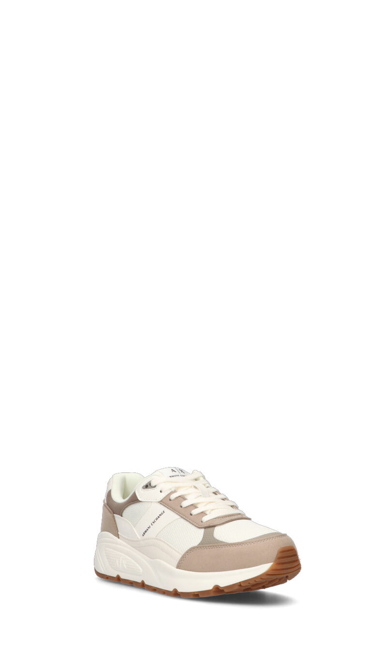 ARMANI EXCHANGE Sneaker uomo bianca/beige