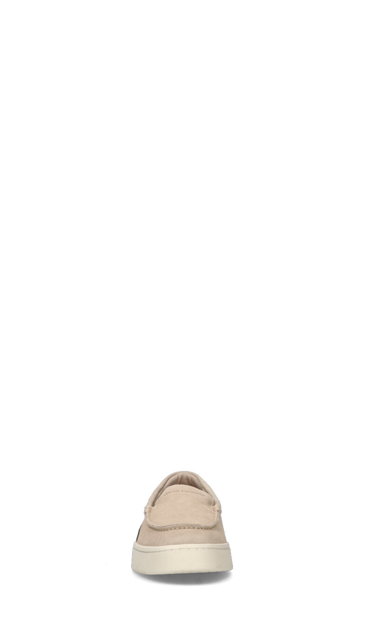 ARMANI EXCHANGE Mocassino uomo grigio in suede
