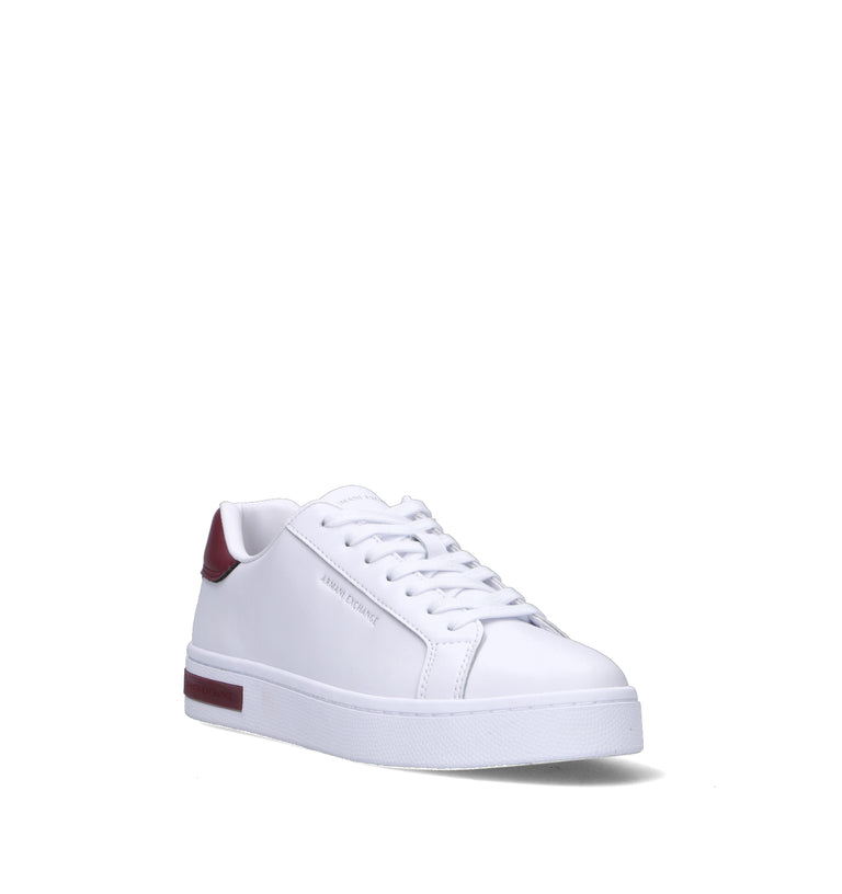 ARMANI EXCHANGE Sneaker donna bianca/bordeaux