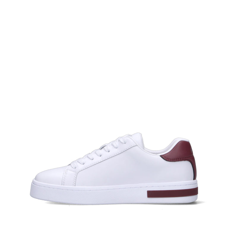 ARMANI EXCHANGE Sneaker donna bianca/bordeaux