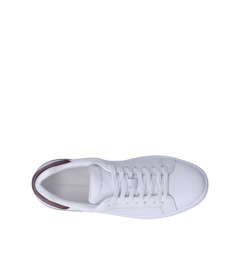 ARMANI EXCHANGE Sneaker donna bianca/bordeaux
