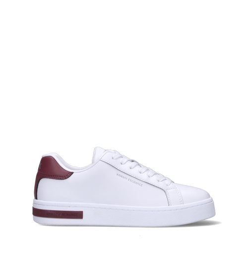ARMANI EXCHANGE Sneaker donna bianca/bordeaux
