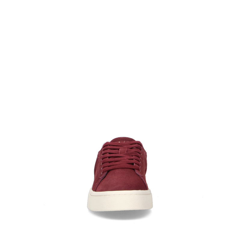 ARMANI EXCHANGE Sneaker donna bordeaux in suede
