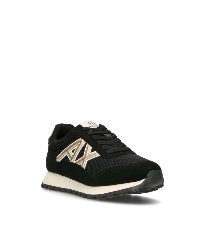 ARMANI EXCHANGE Sneaker donna nera/oro