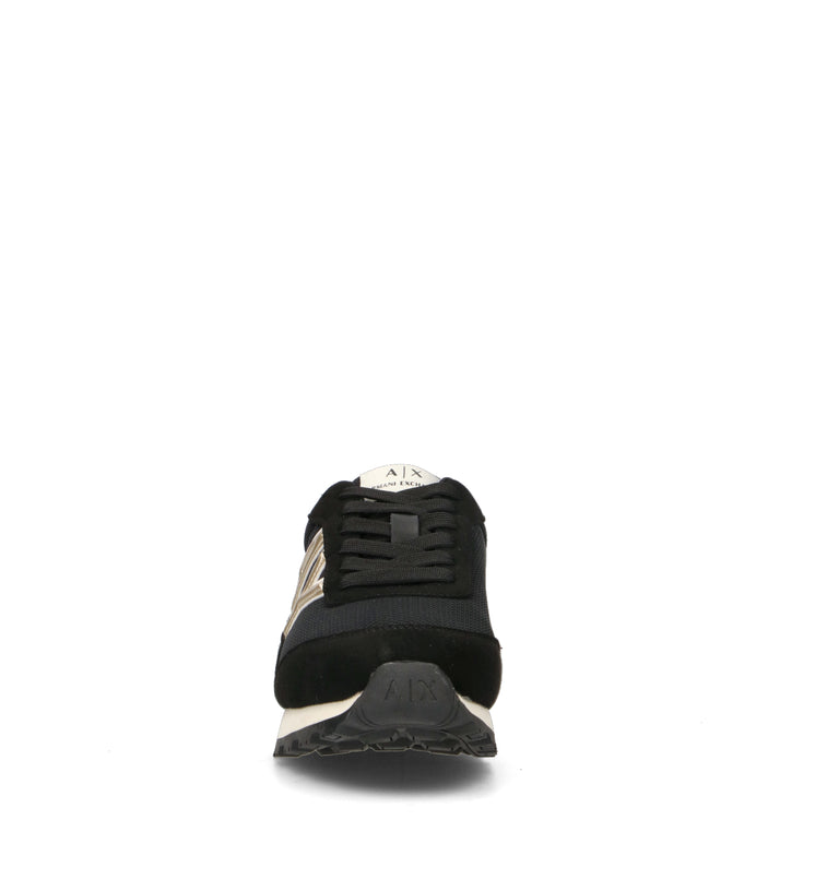 ARMANI EXCHANGE Sneaker donna nera/oro