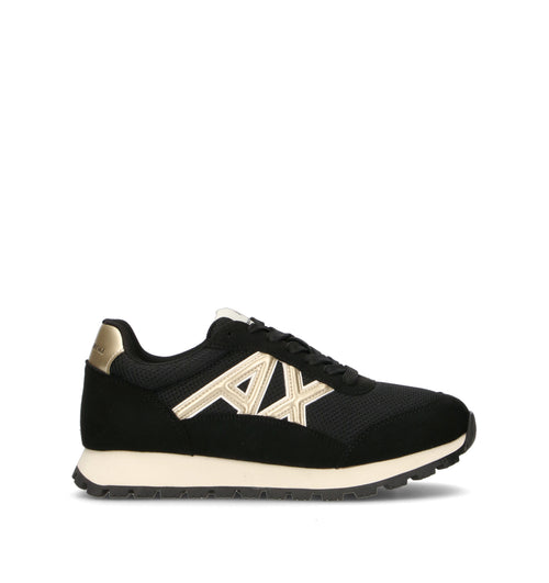 ARMANI EXCHANGE Sneaker donna nera/oro
