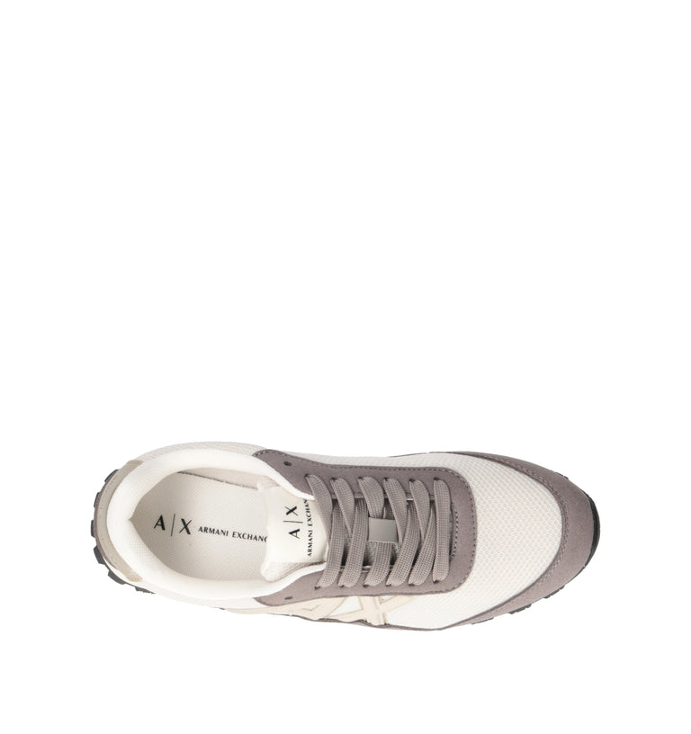 ARMANI EXCHANGE Sneaker donna bianca/taupe